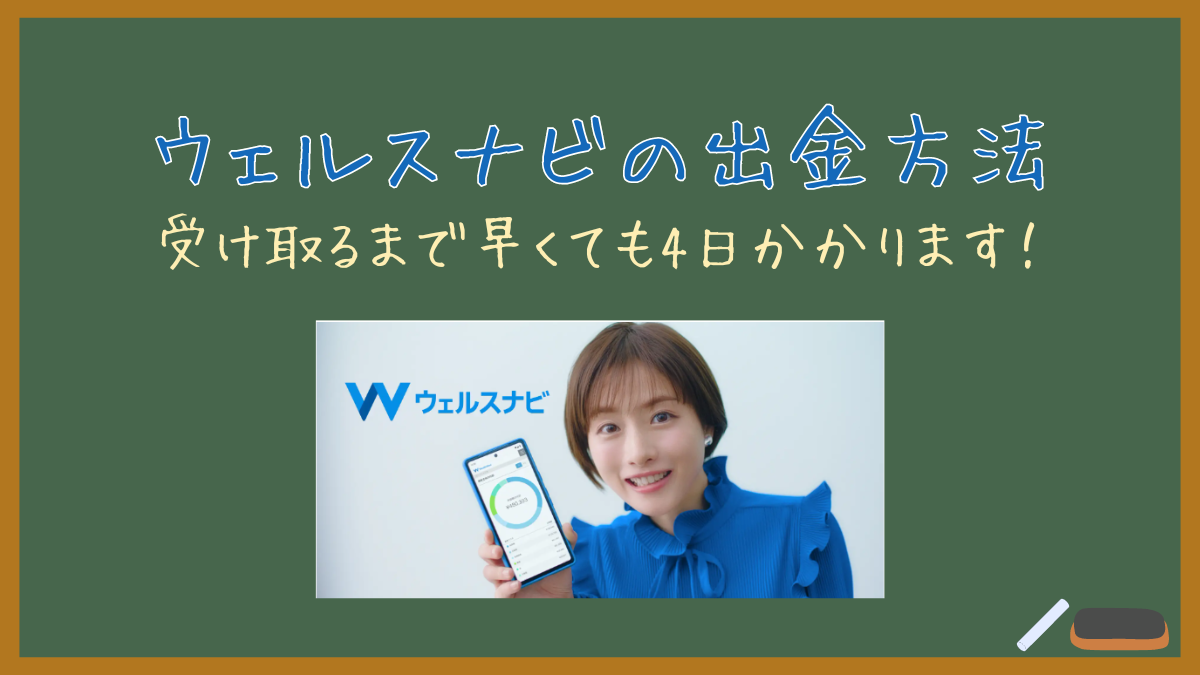 【ウェルスナビの出金方法】お金を受け取るまでに4日かかります！